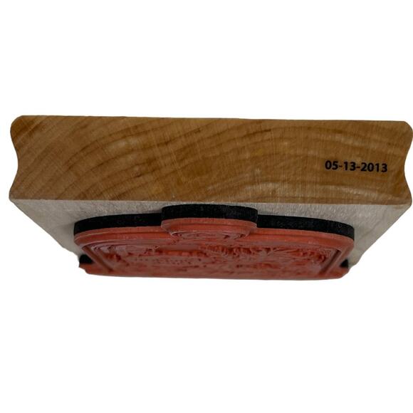 Rubber Pumpkin Patch Stamp Glass Cloche Fall Autumn Seasonal Crafting 4" X 4" - Picture 7 of 9